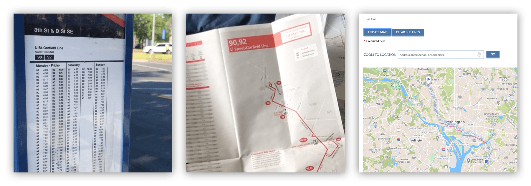 a few different bus form factors